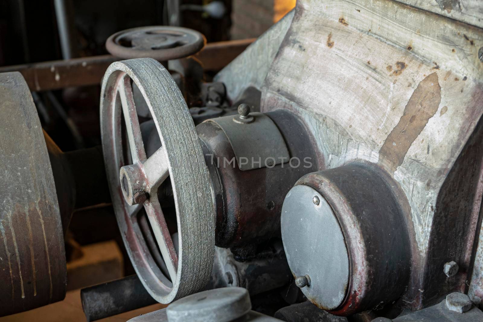 Detail of a historical industrial machinery by pippocarlot