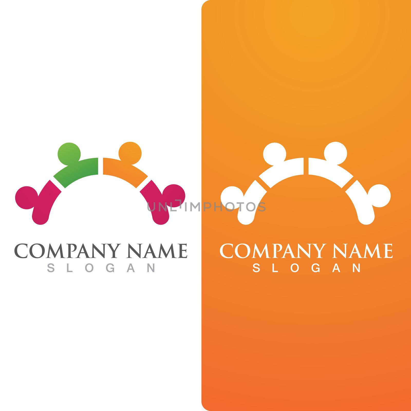 Community group logo, network and social icon by Mrsongrphc