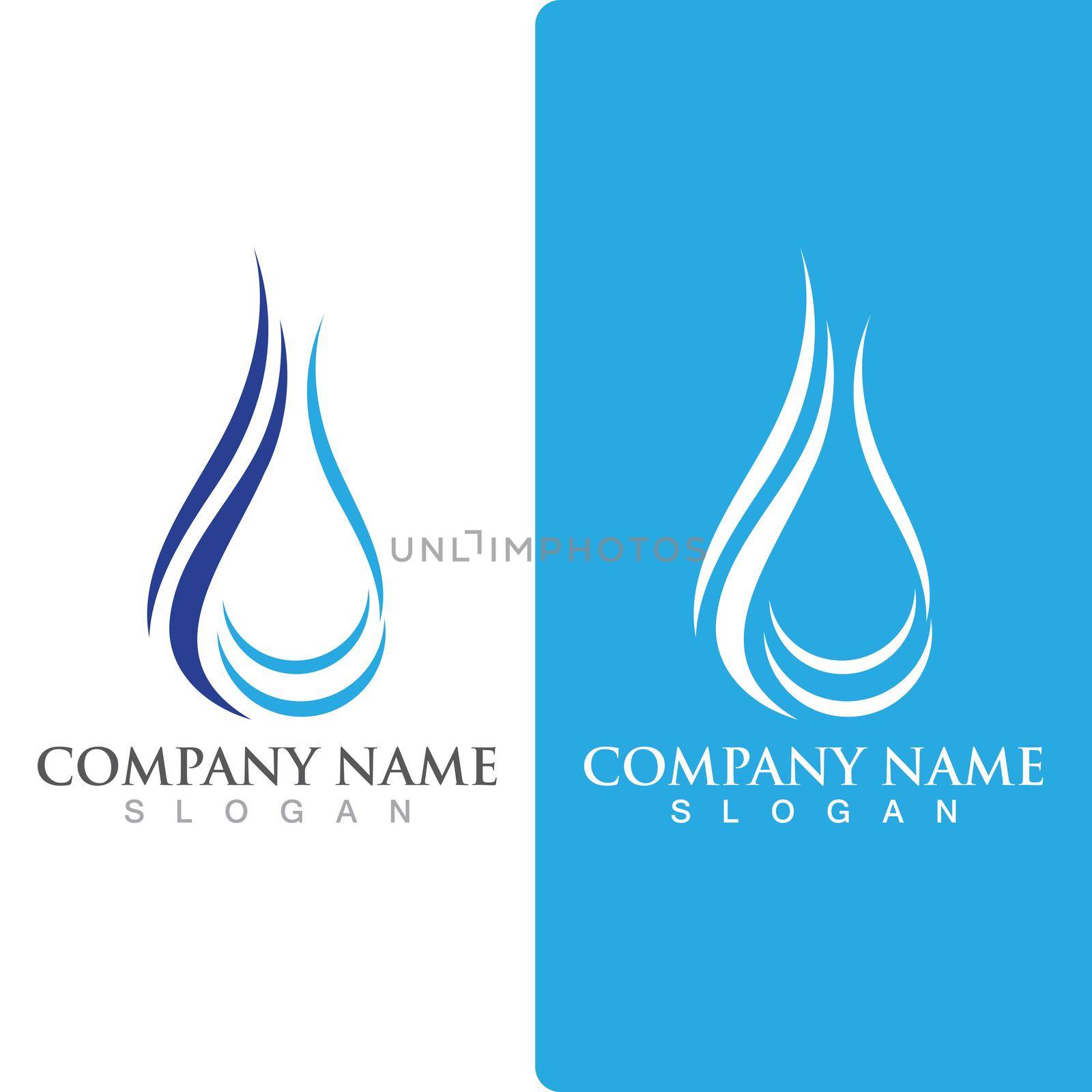 Water drop Logo Template vector by Mrsongrphc