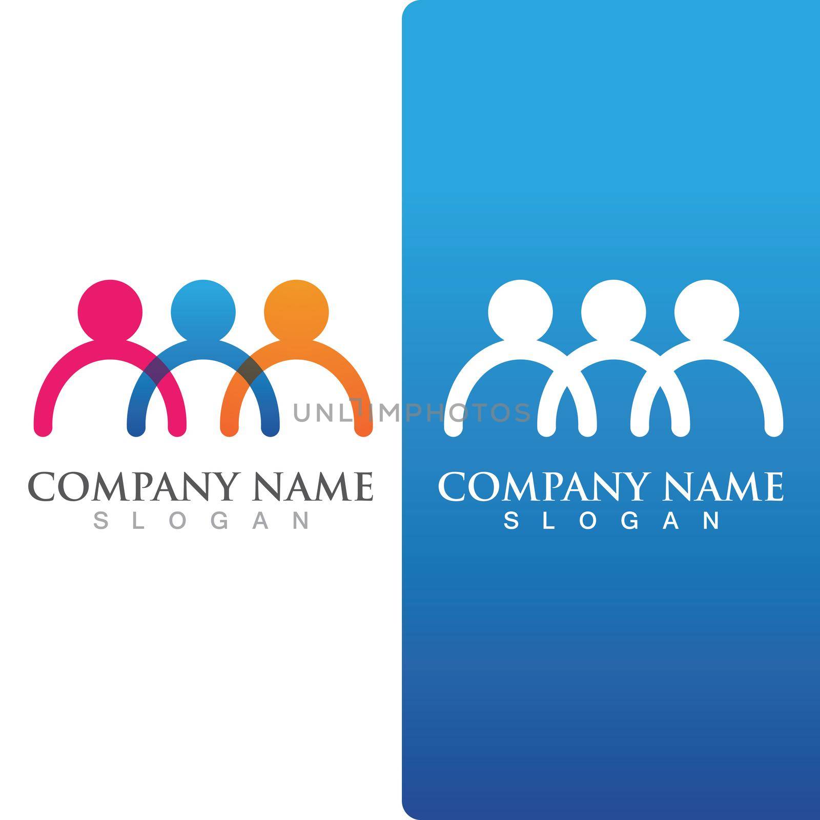Community group logo, network and social icon by Mrsongrphc
