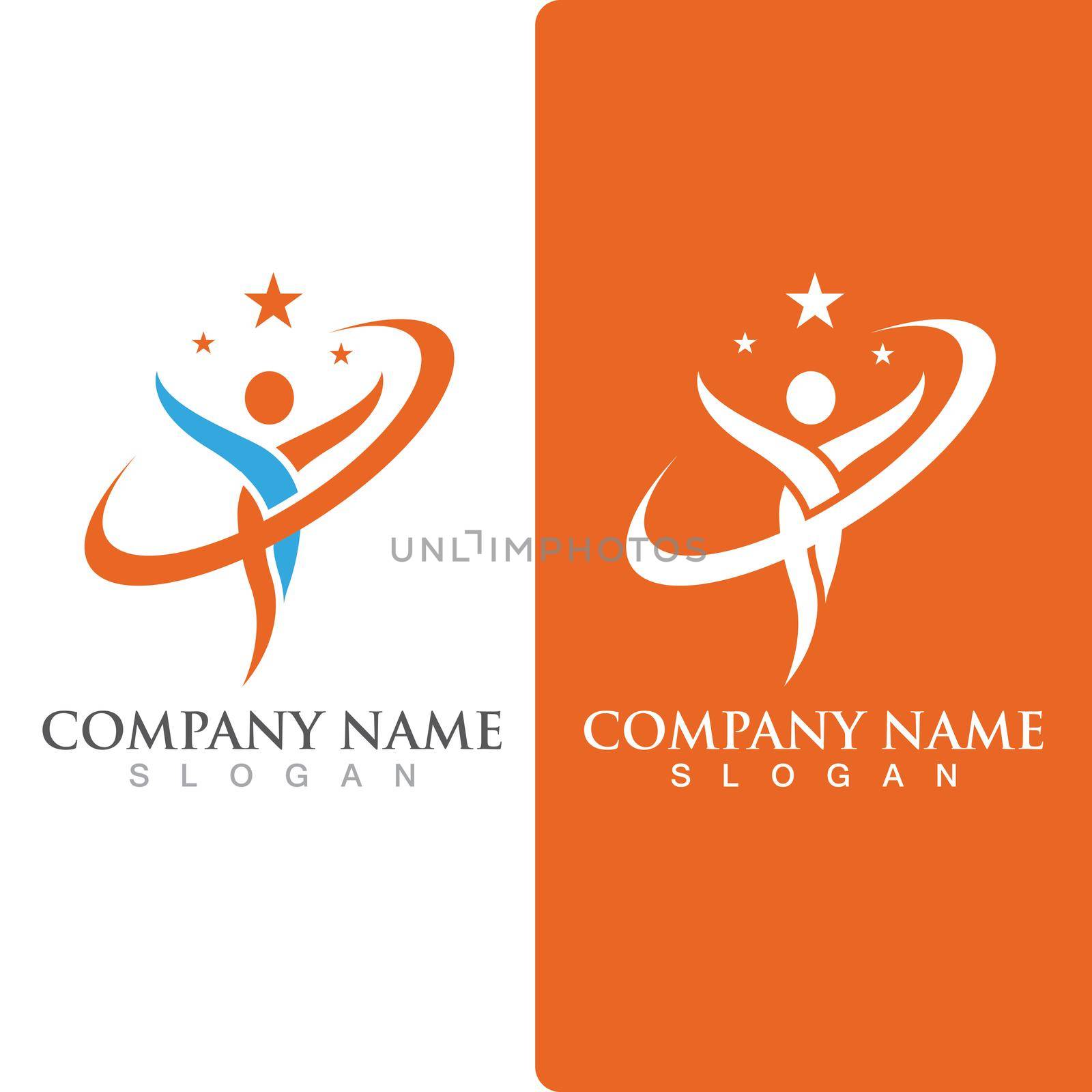 Human character logo sign by Mrsongrphc