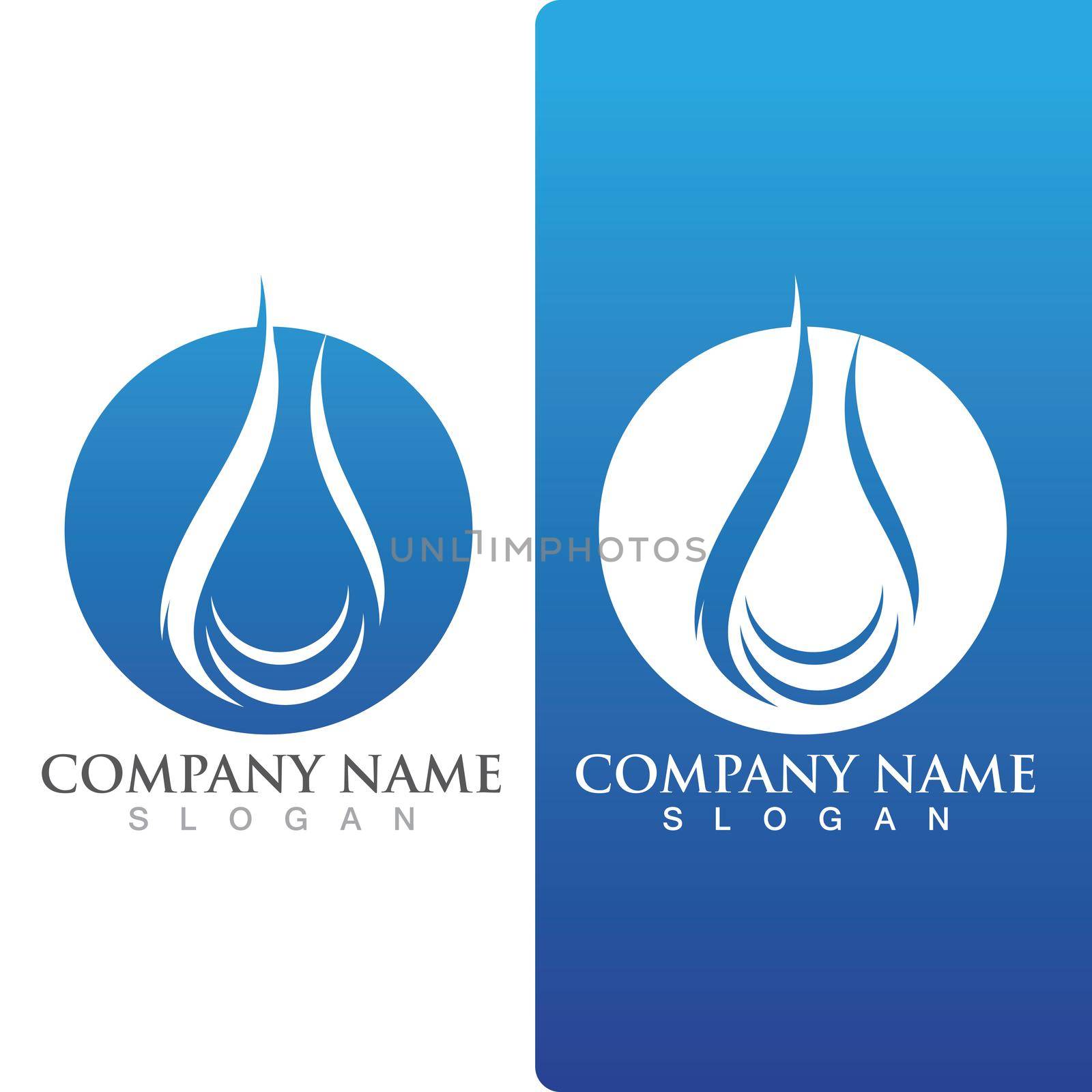 Water drop Logo Template vector by Mrsongrphc