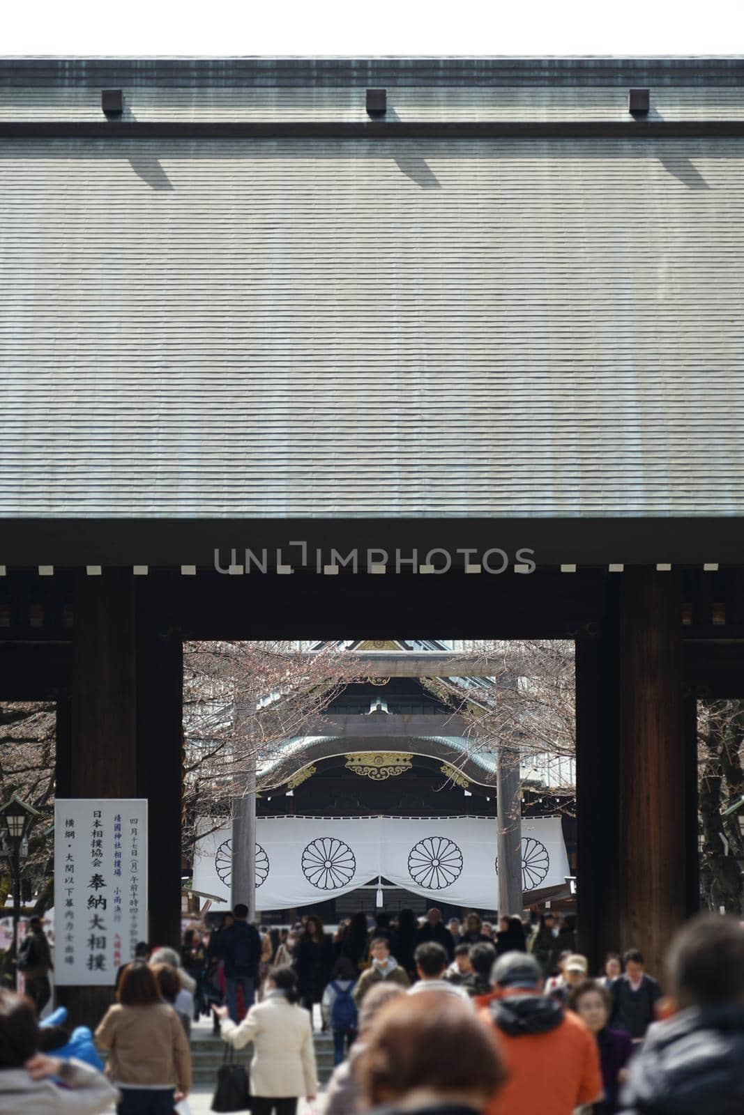 Image of Yasukuni Shrine. Shooting Location: Tokyo metropolitan area