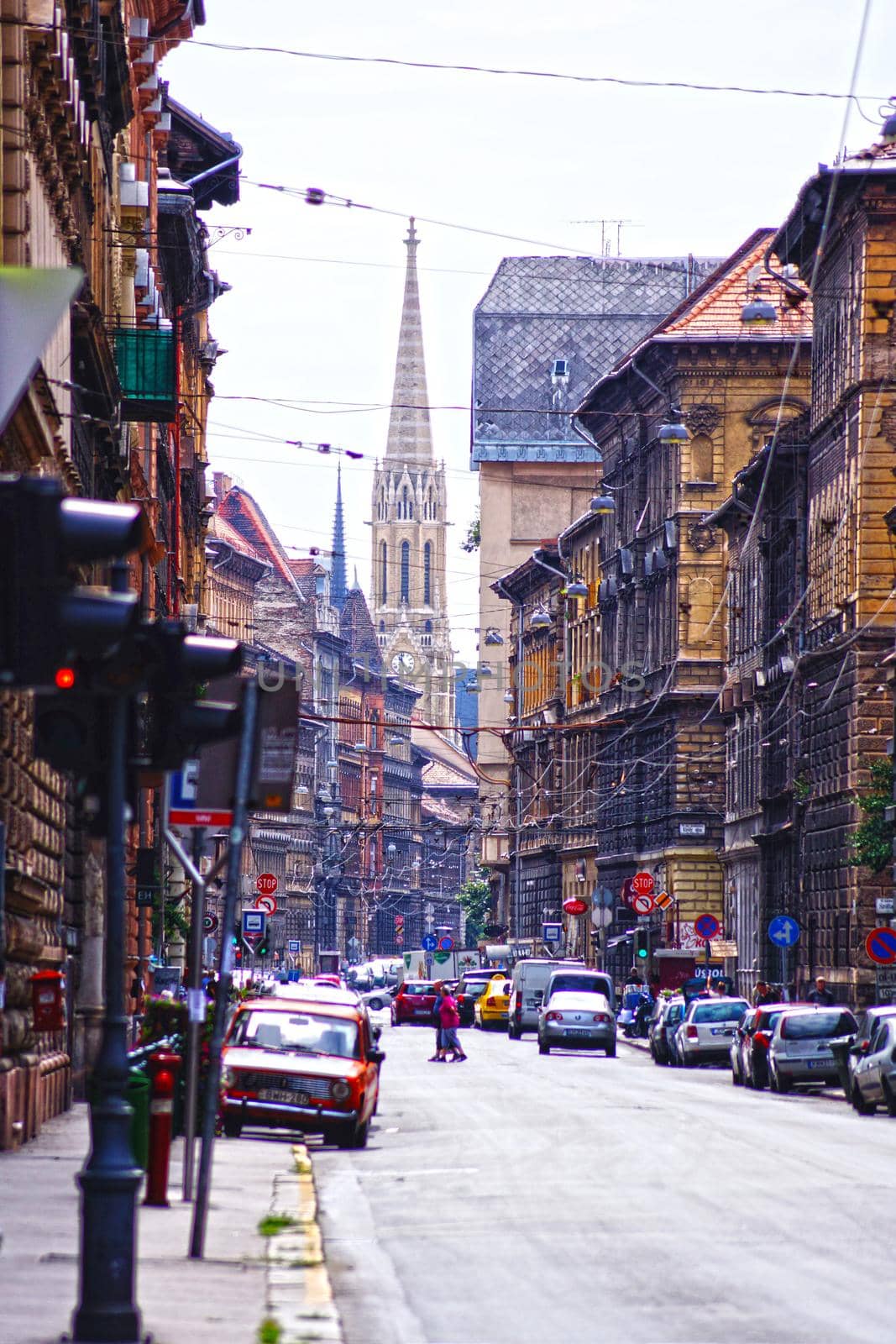 Hungarian Budapest cityscape. Shooting Location: Hungary, Budapest