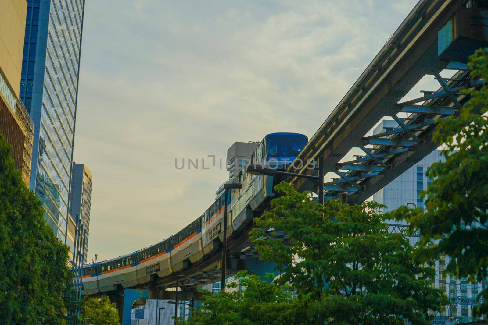 Sunset view and sunset in Minato-ku, Tokyo. Shooting Location: Tokyo metropolitan area