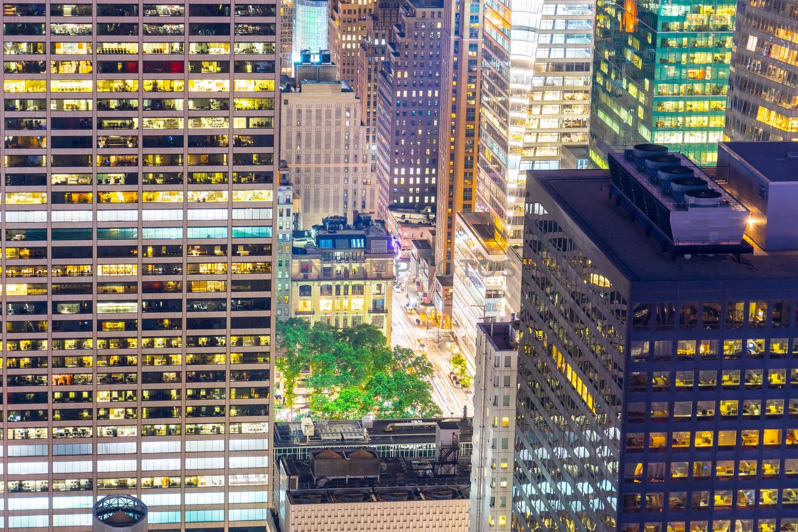 Night view of New York Manhattan. Shooting Location: New York, Manhattan