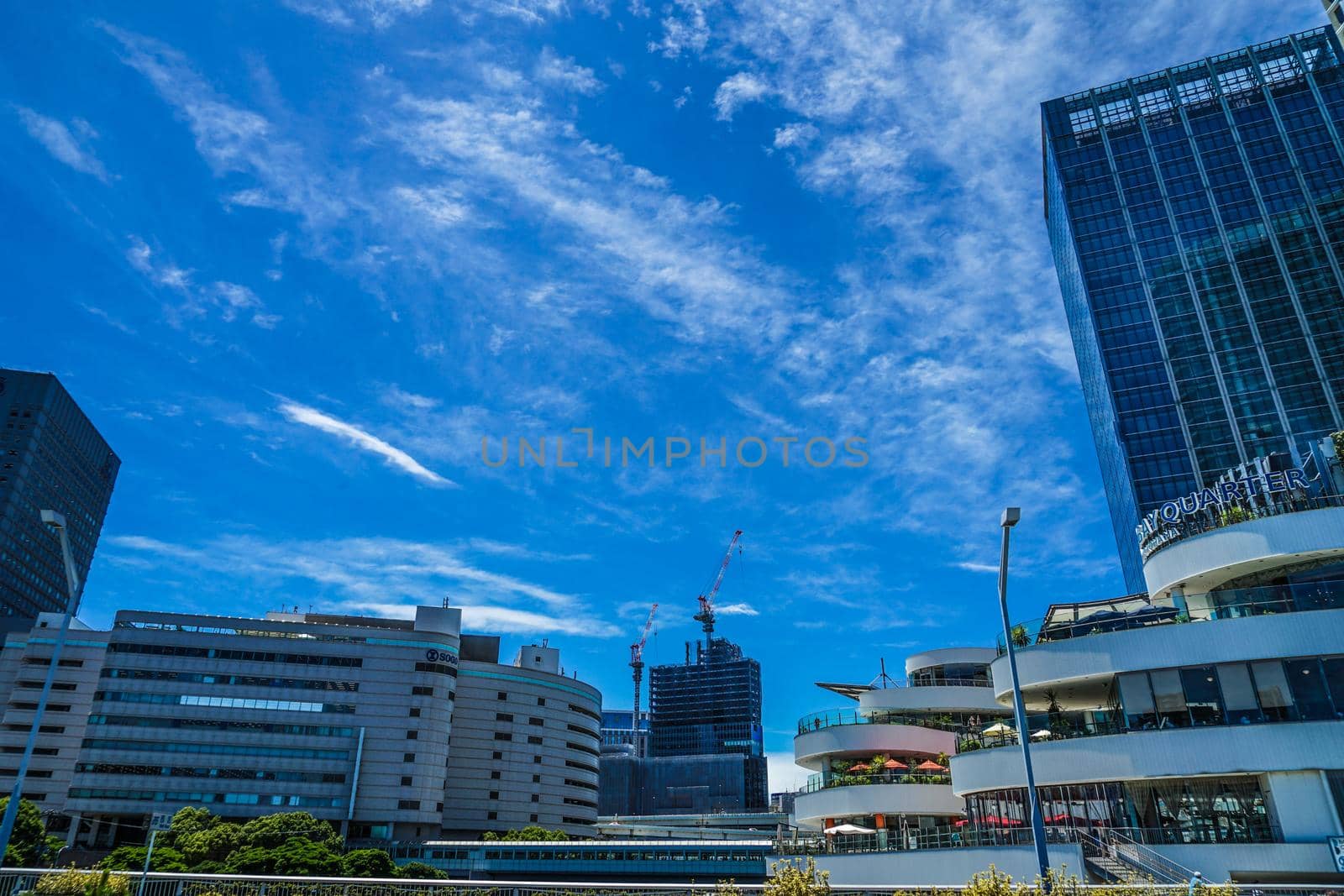 Building and Minato Mirai City. Shooting Location: Yokohama-city kanagawa prefecture