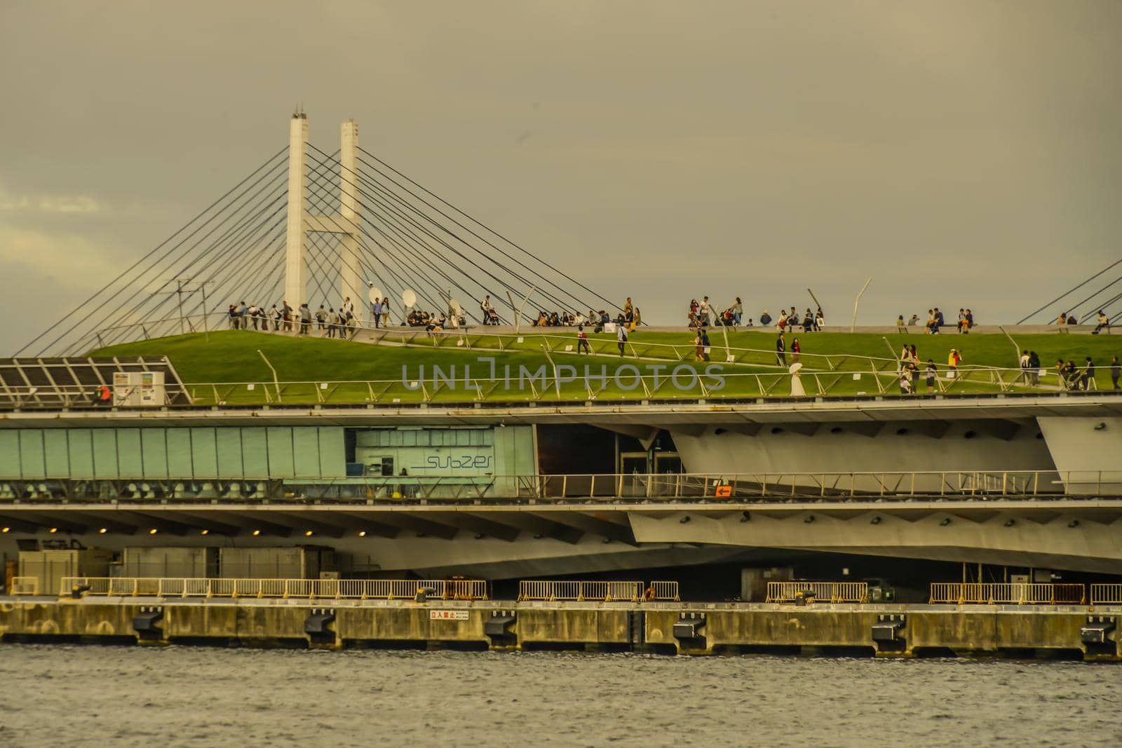 Da-san Bridge and Baybridge. Shooting Location: Yokohama-city kanagawa prefecture