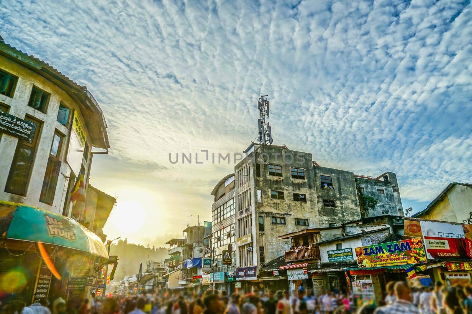 Sri Lanka Candy Cityscape (Perhala Festival). Shooting Location: Sri Lanka, Candy