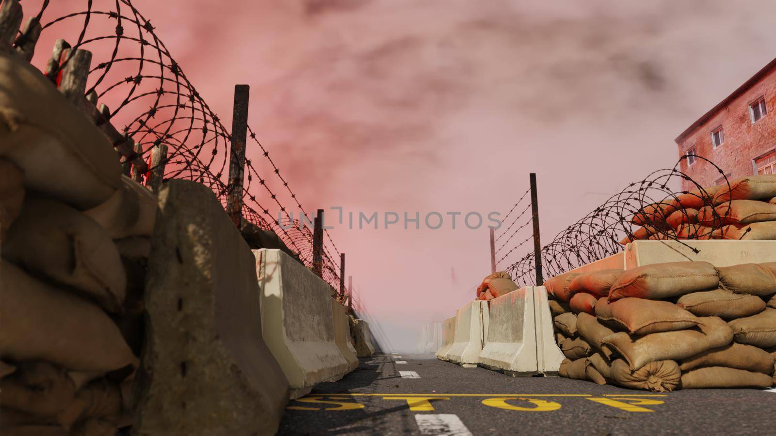 3D illustration Background for advertising and wallpaper in history and war scene. 3D rendering in decorative concept.