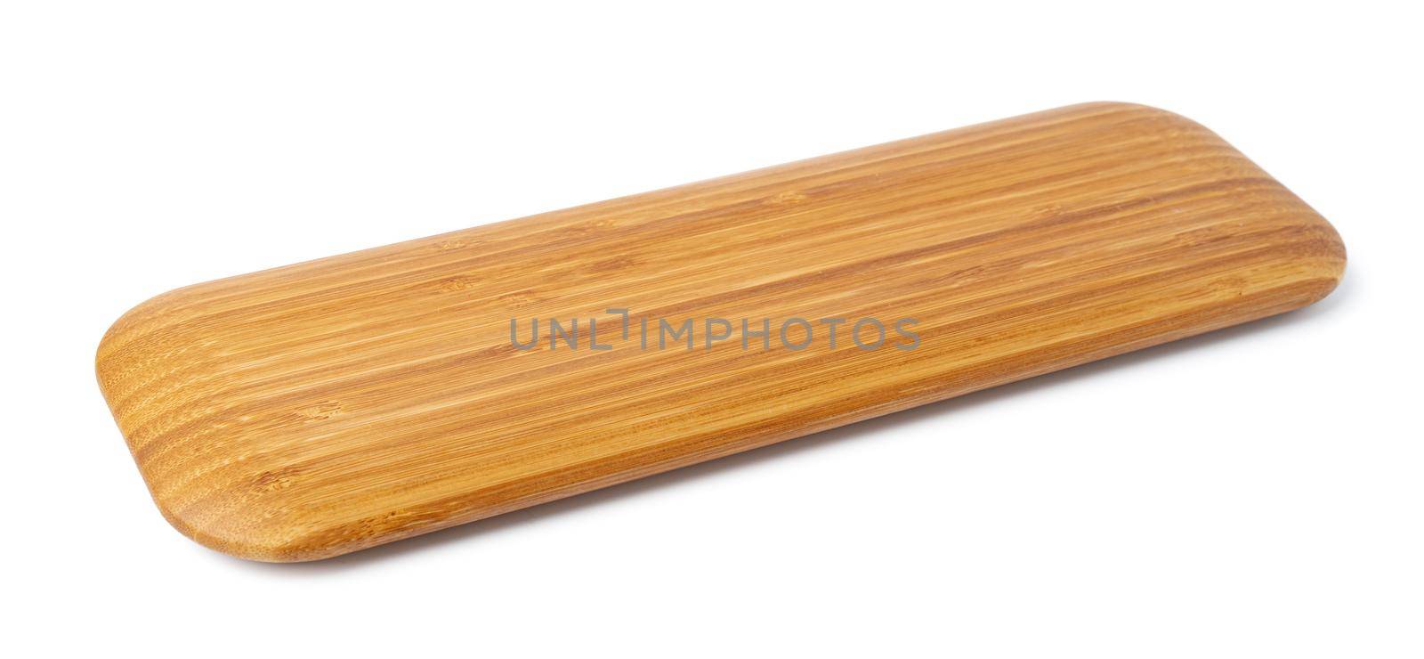 Wooden board isolated on white background, close up by Fabrikasimf