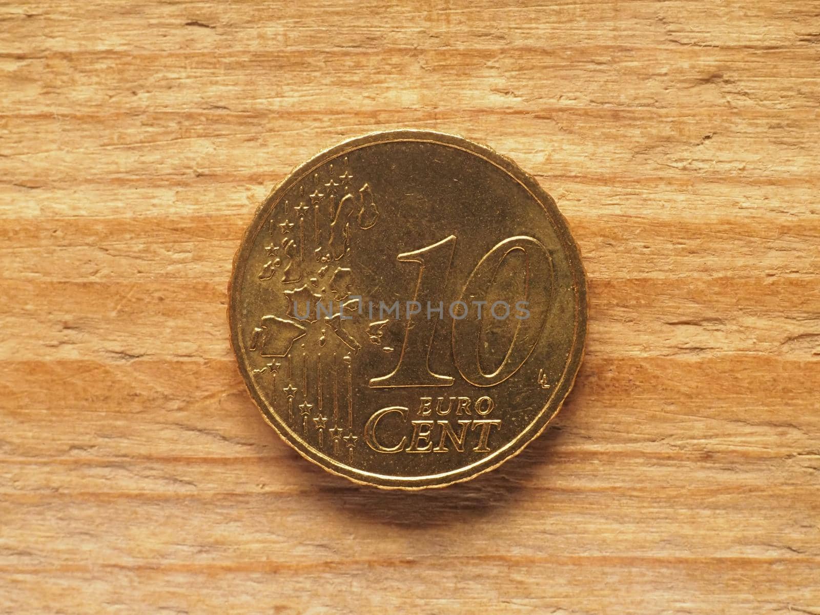 10 cents coin common side, currency of Europe by claudiodivizia