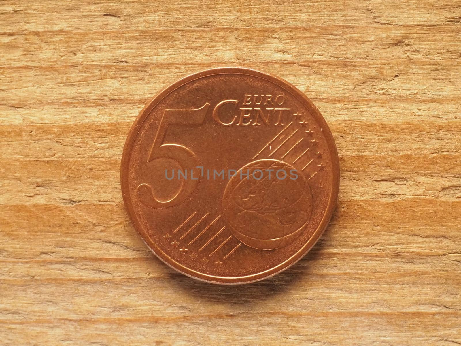 five cent coin common side, currency of the European Union