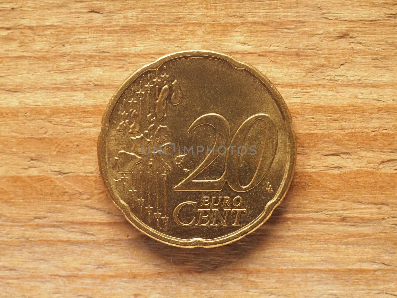 20 cents coin common side, currency of Europe by claudiodivizia