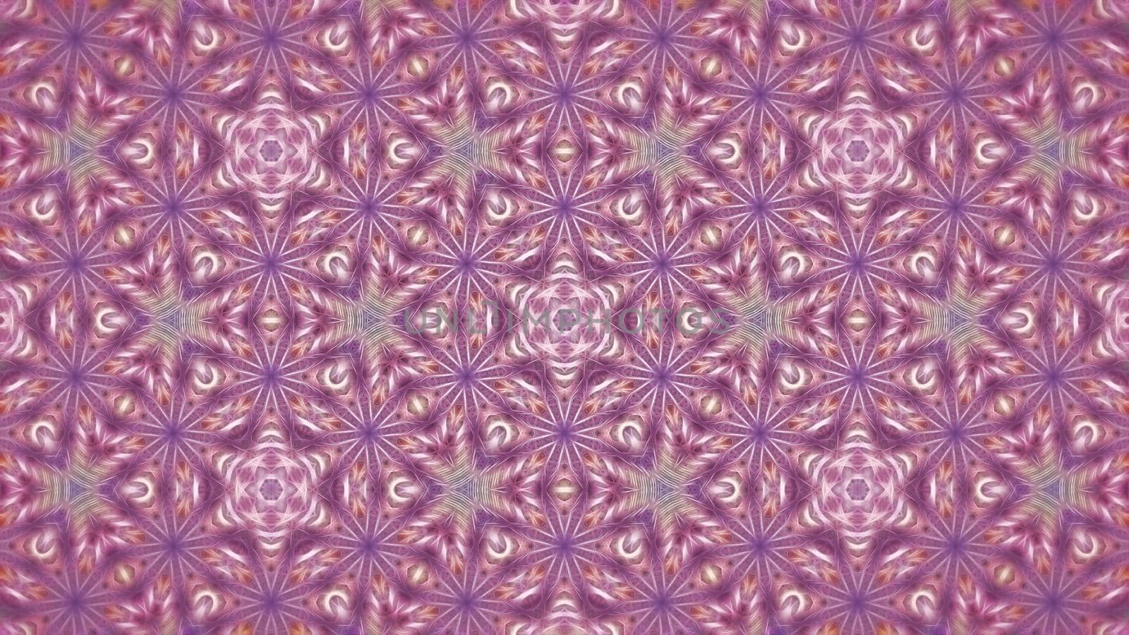 Abstract kaleidoscope background with a symmetrical pattern.