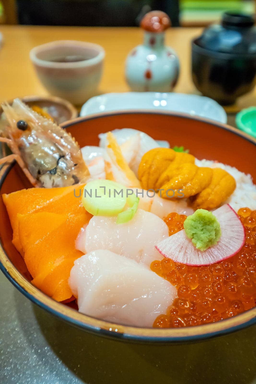 Fresh seafood at fish market in Hakodate, Hokkaido by f11photo