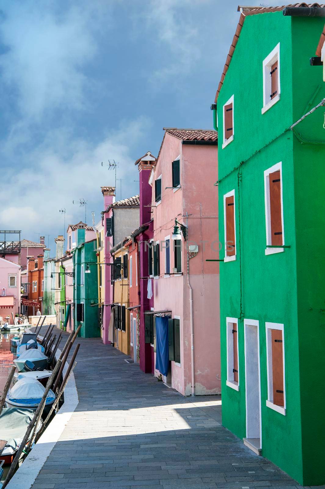 The colorful houses of Burano (Venice)