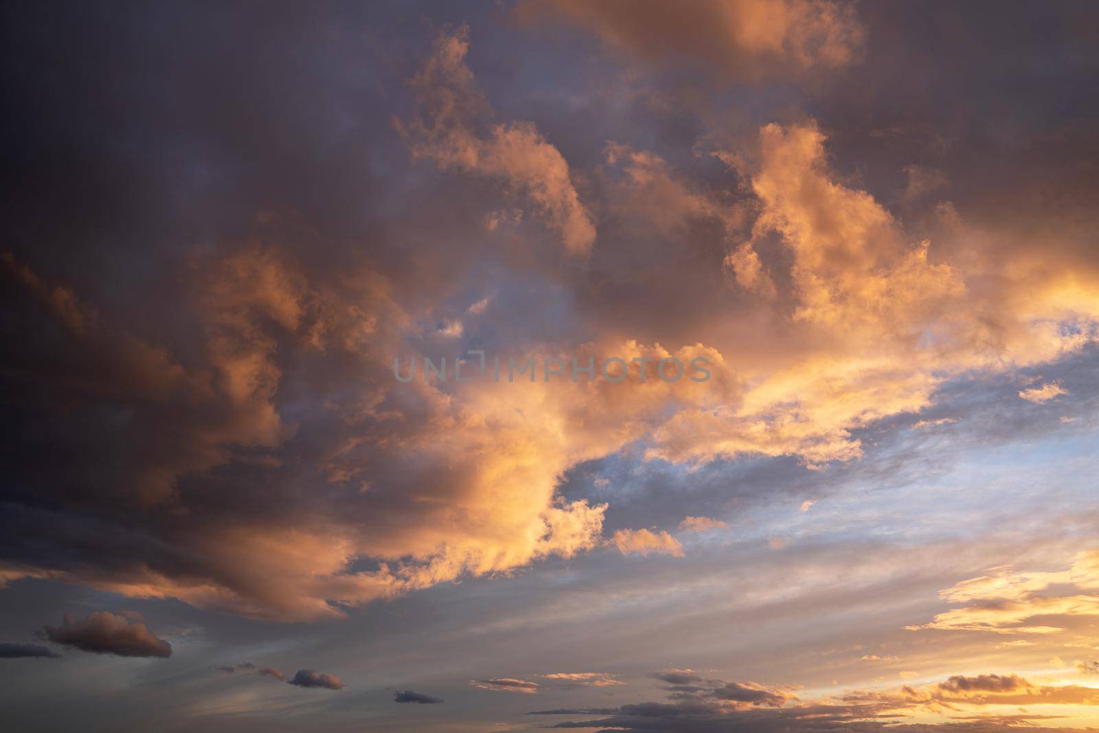 Evening sky with dramatic clouds