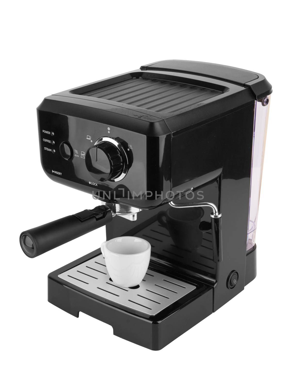 Coffee maker isolated on a white background