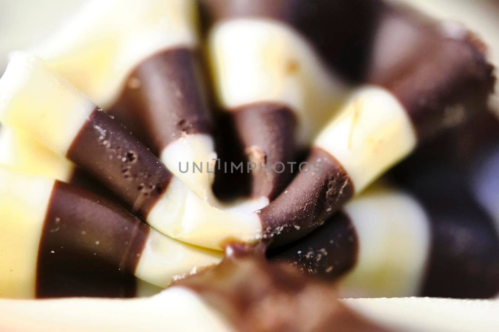 confectionery pattern on the macro cake