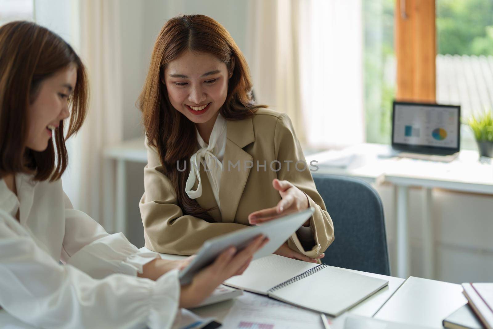 Group of business people busy discussing financial matter during meeting. Corporate Organization Meeting Concept.