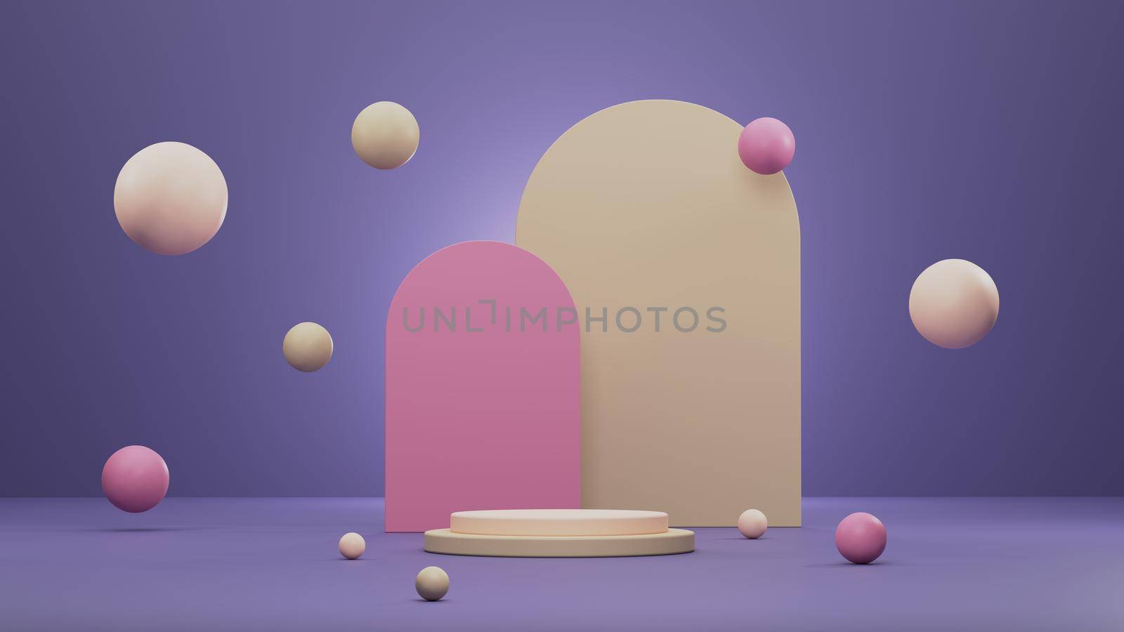 Abstract background, mock up scene geometry shape podium for product display. 3D rendering by raferto1973