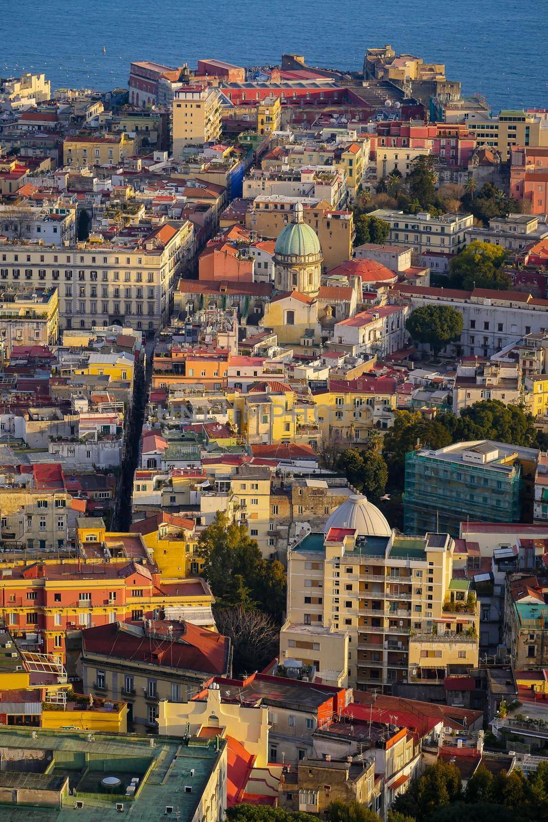 Italy, Campania, Naples, historical centre classified as World Heritage by UNESCO, general view of the city, High quality photo