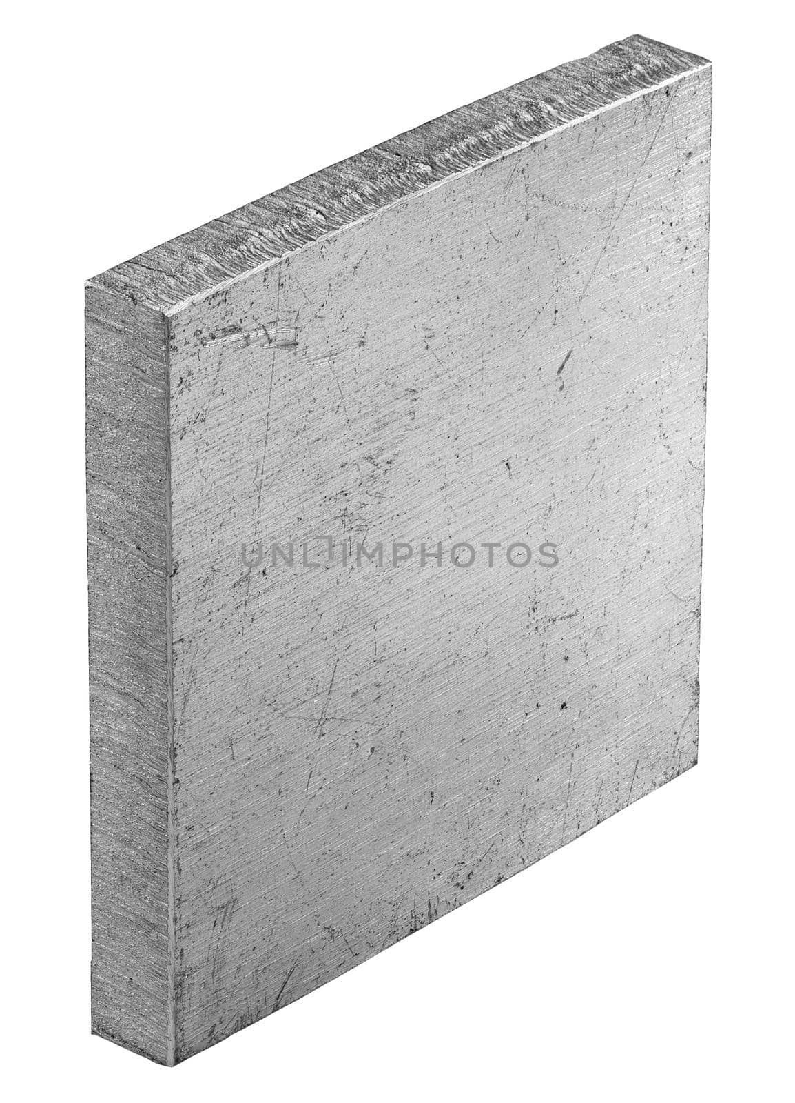 Square 50x50mm, cutted from rolled sheet with CNC laser - 6 mm thick.