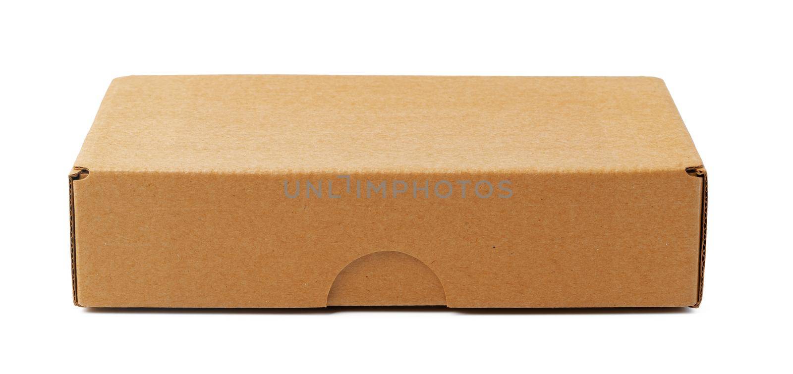 Craft cardboard boxes isolated on white background by Fabrikasimf