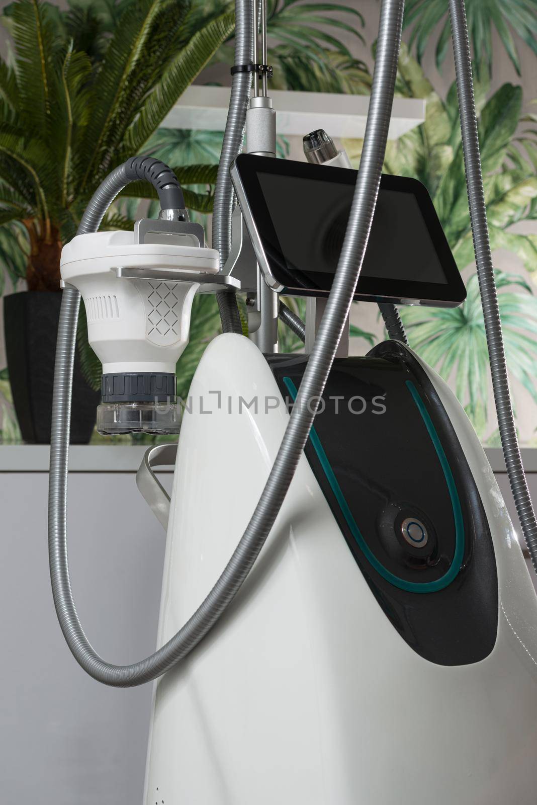 modern device for vacuum roller massage. Vacuum roller systems.