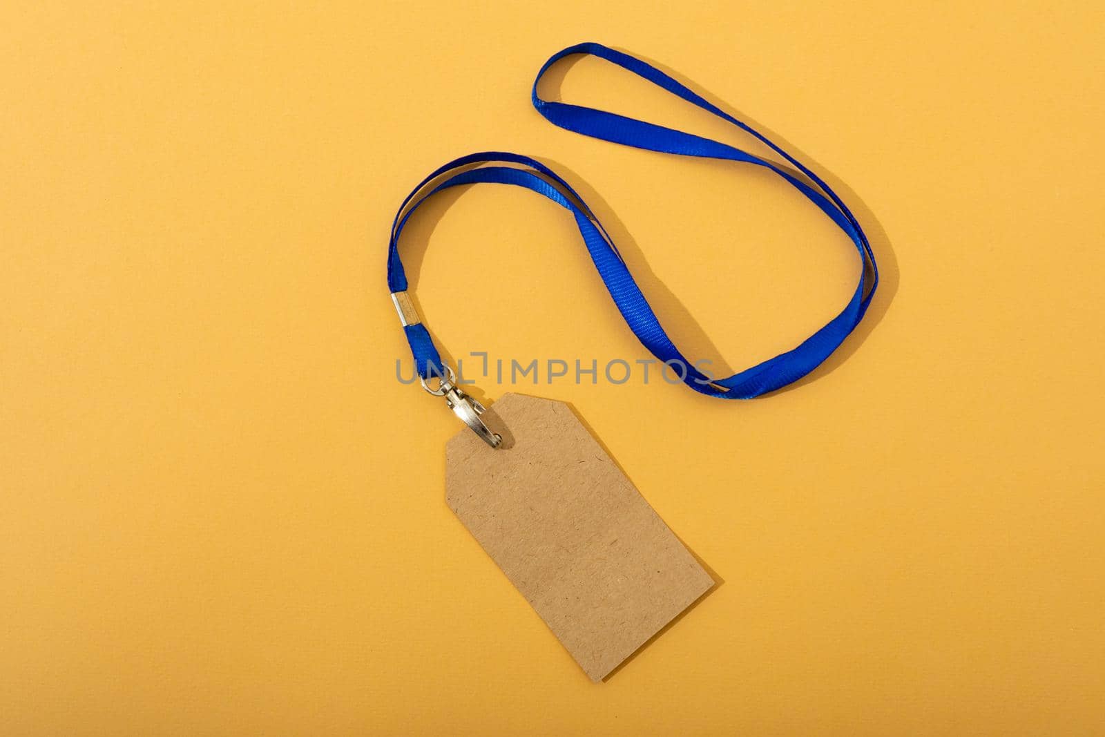 Composition of gift tags with copy space on yellow background by Wavebreakmedia