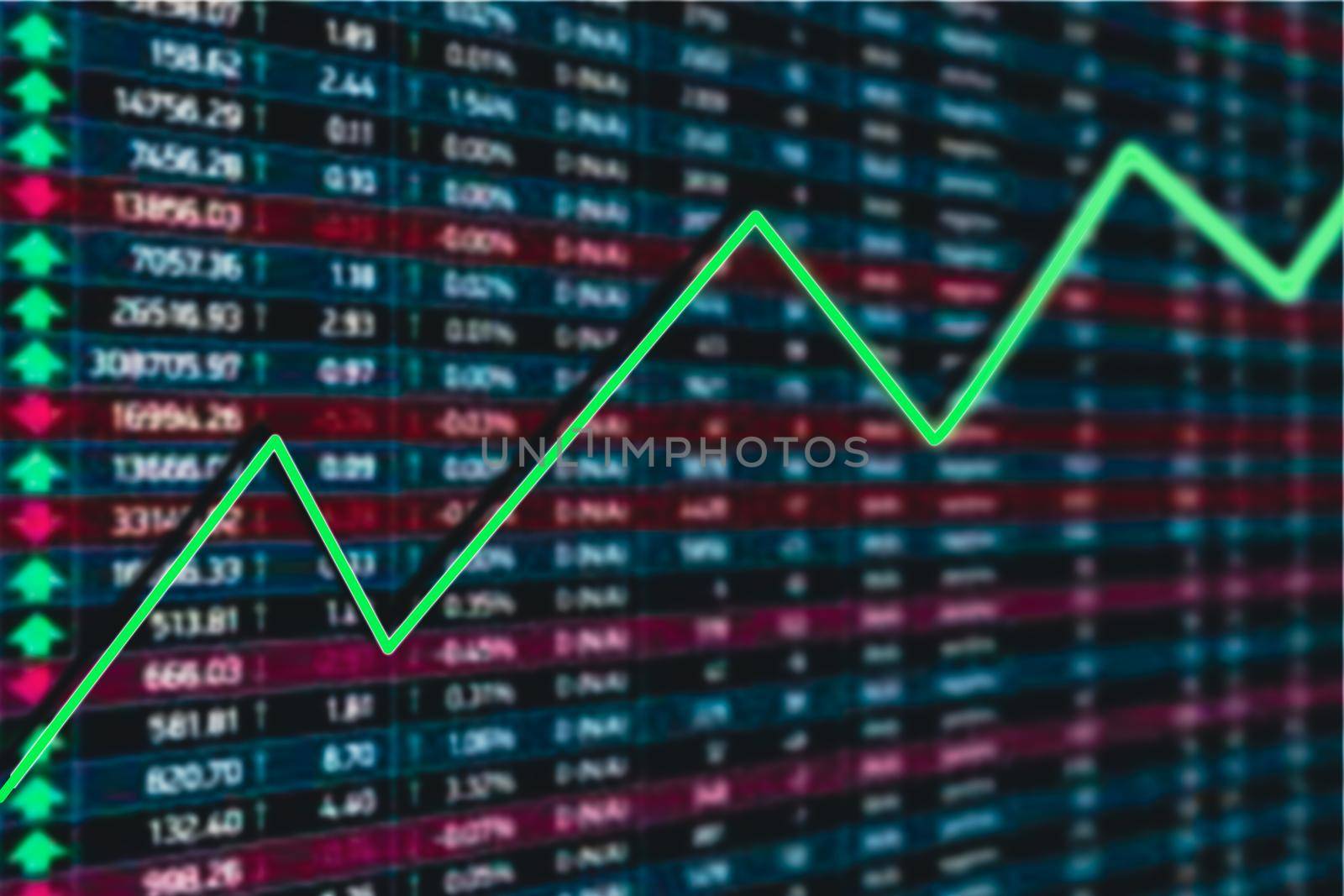finance market graph show business volatility