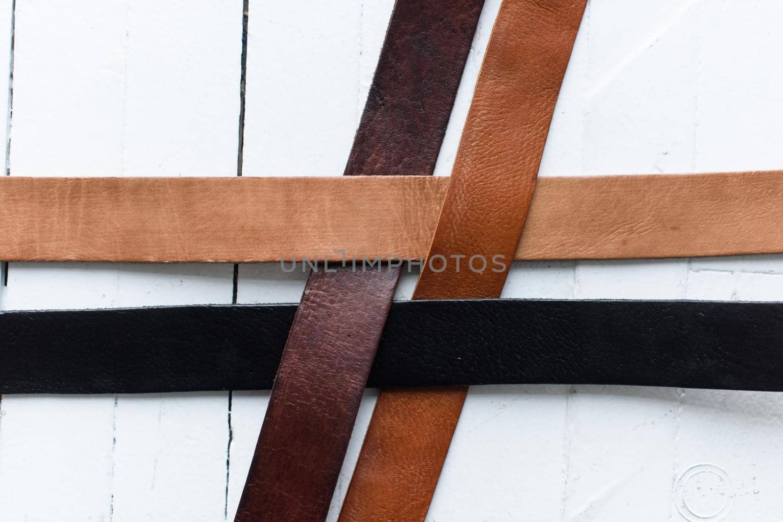 A set of colorful mens genuine sueded leather belts. fashion accessories by Ashtray25