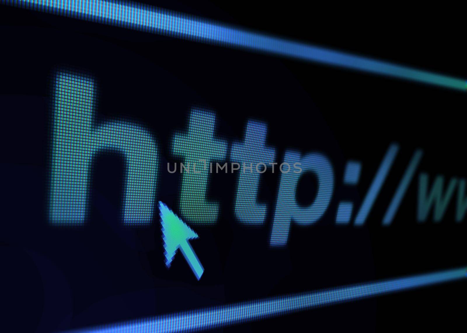 Find everything online. Closeup of a search bar on a computer screen. by YuriArcurs