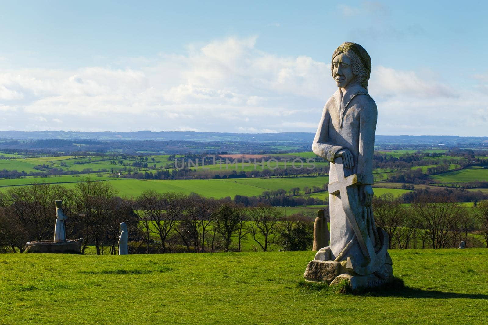 St Riom in  Stone statues in Brittany Valley of the Saints by Tilo