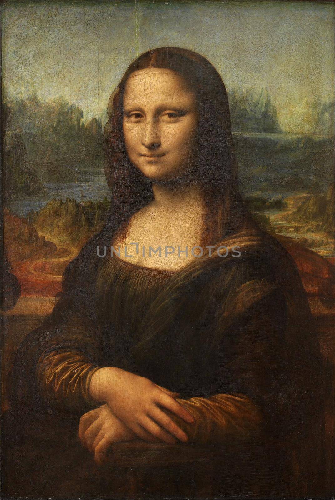 Mona Lisa. Shot of the famous Mona lisa painting. by YuriArcurs