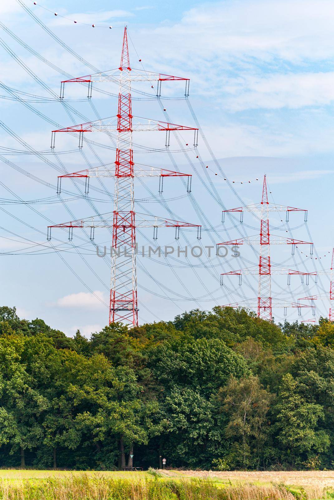 Pylons near Darmstadt (germany)