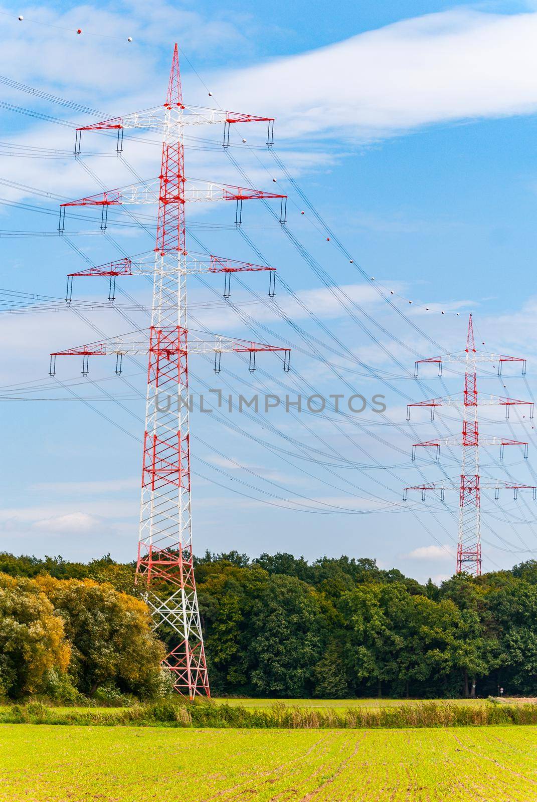 Pylons near Darmstadt (germany)