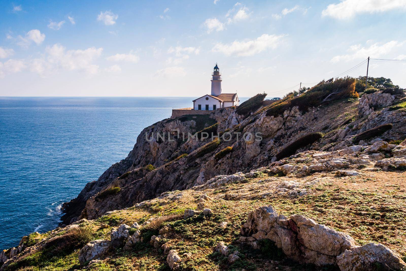 Lighthouse close to Cala Rajada, Majorca by bildgigant