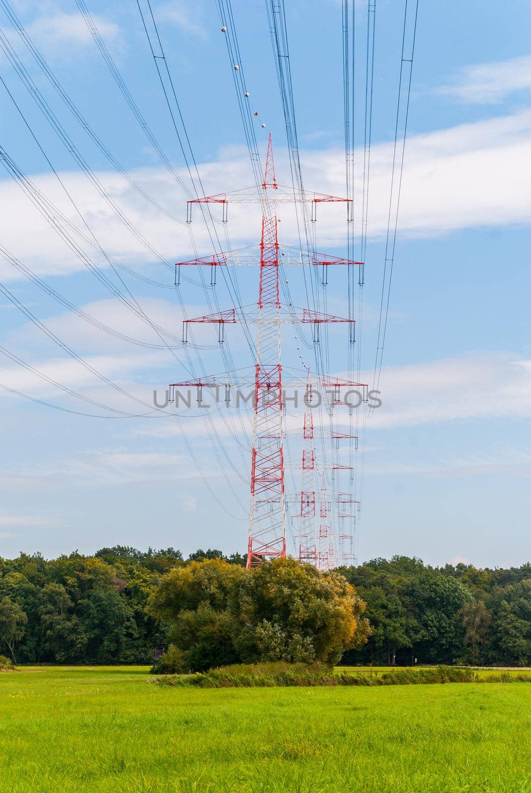 Pylons near Darmstadt (germany)