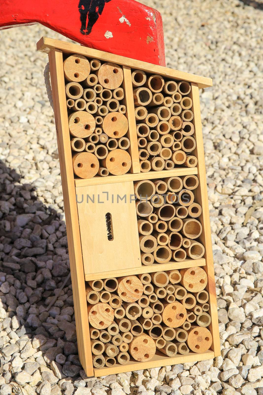 Insect hotel for sale at a market stall by soniabonet