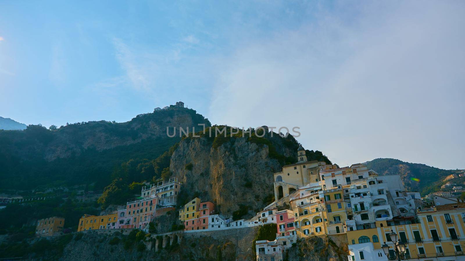 travel in Italy series - view of beautiful Amalfi by sarymsakov
