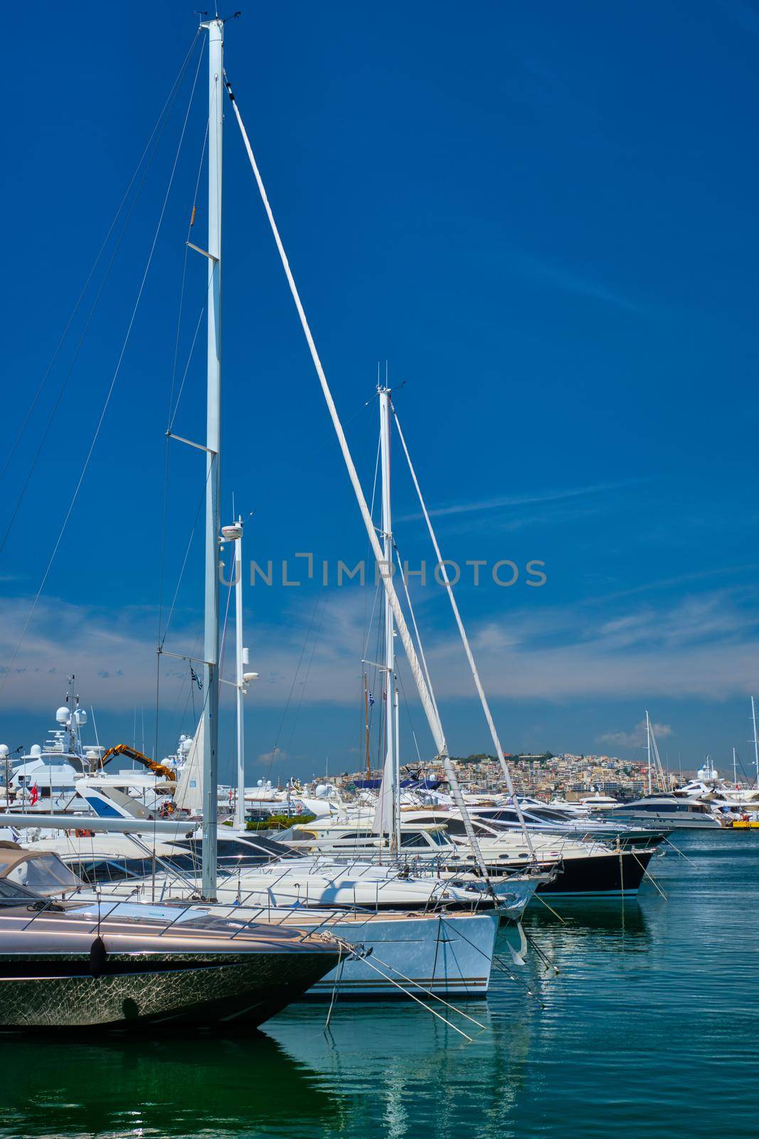 Yachts and boats in port of Athens. Athens, Greece by dimol