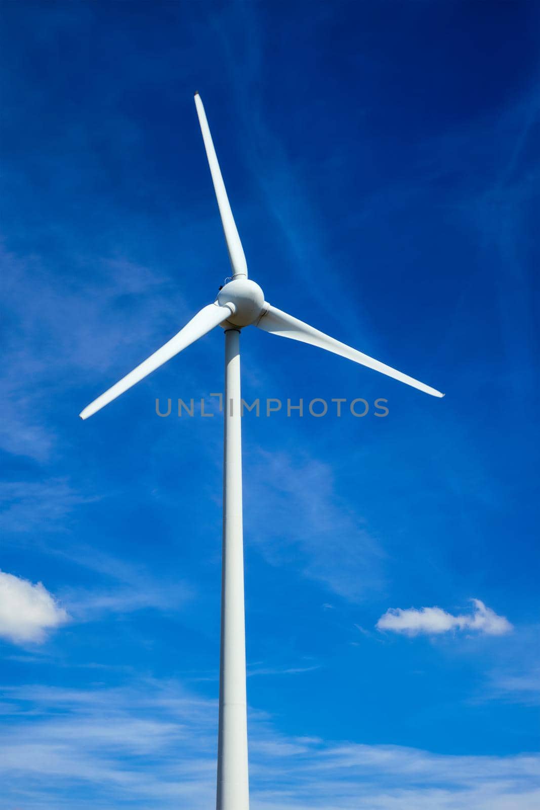 Wind generator turbines in sky by dimol