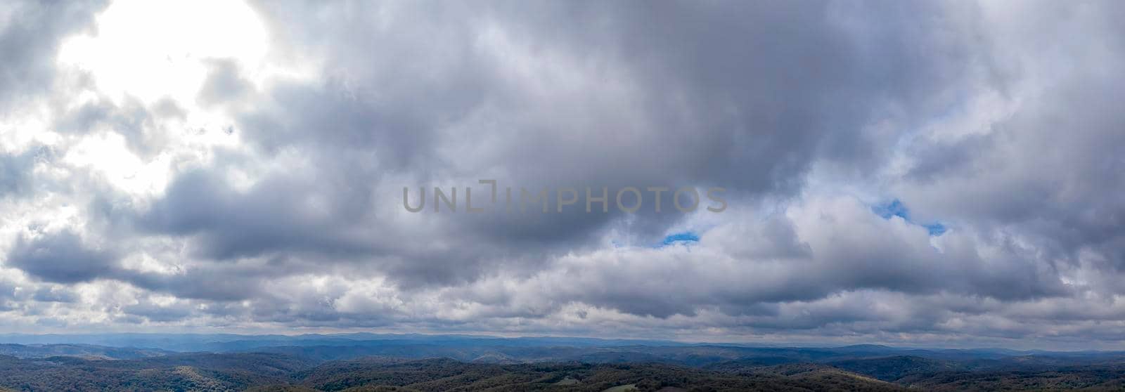 Amazing stormy clouds. Scenic view