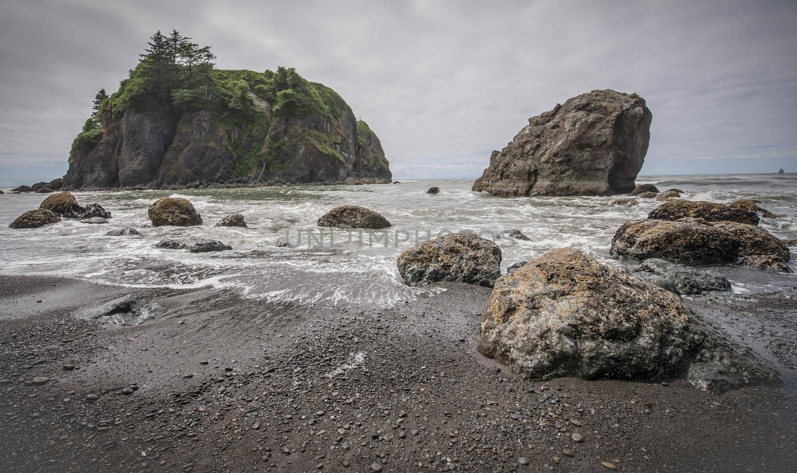 Rocky Sea Stacks on the Washington State Coast by lisaldw