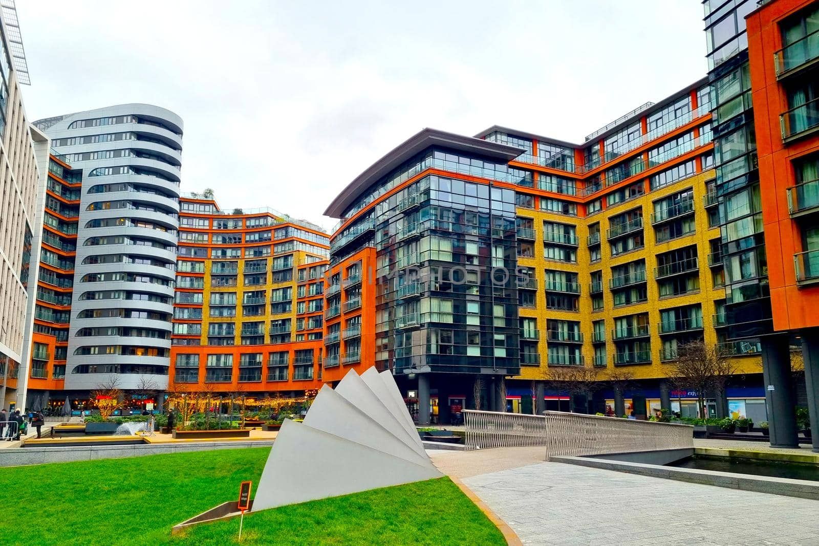 London, United Kingdom, February 4, 2022: beautiful modern bright buildings in London. by kip02kas