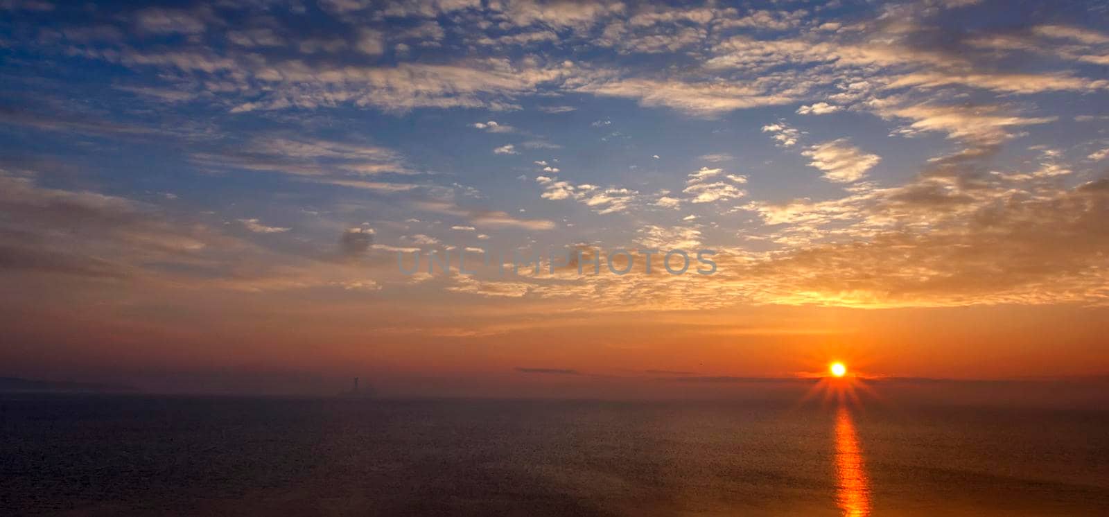 Scenic view of Awakening. An incredible feeling of sunrise in the sea