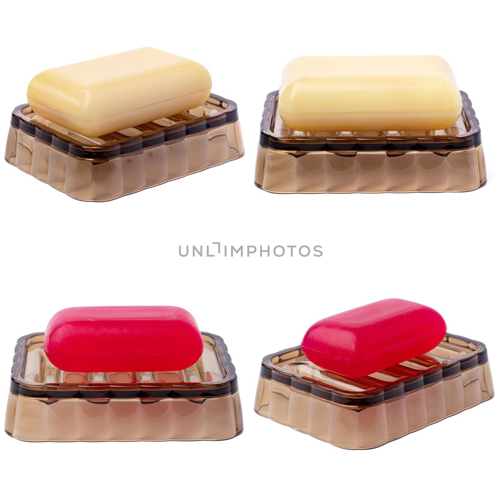 Soap bars isolated on the white background by Fabrikasimf