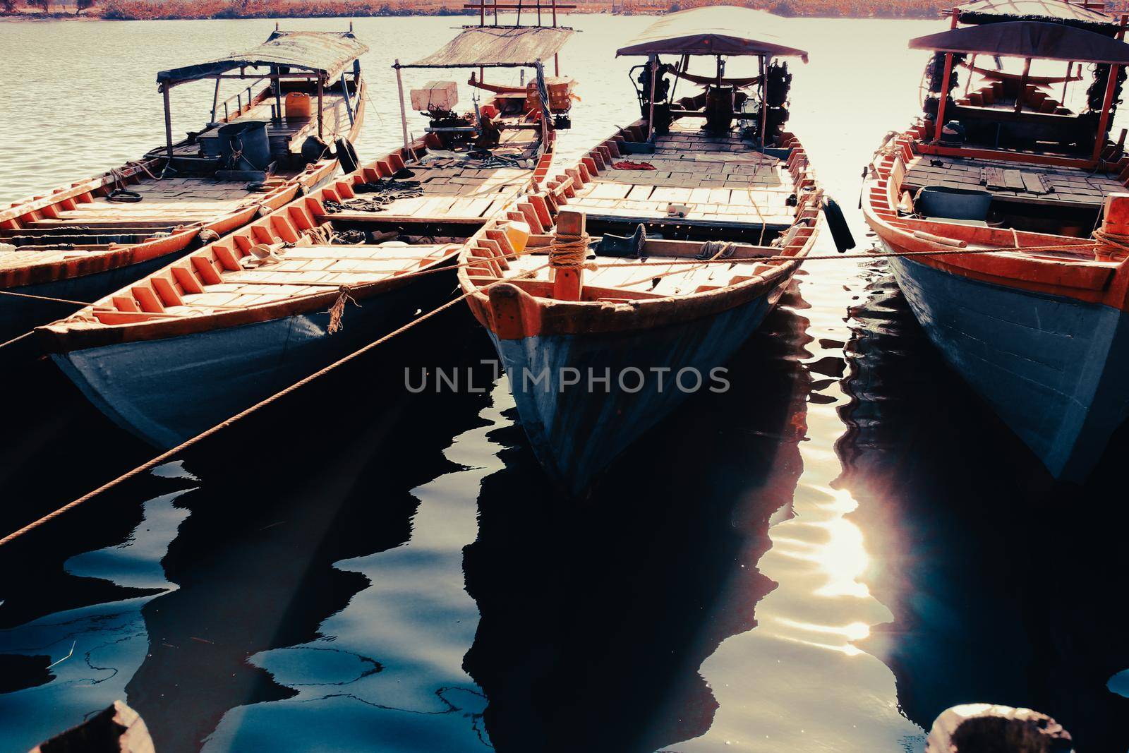 Traditional Khmer Fishing Boats by Sonnet15